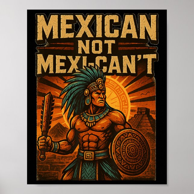 Poster Mexicano não mexicano - não pode vender Cinco de M (Frente)