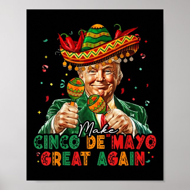 Poster Mexicano Torne Excelente Cinco De Mayo Novamente E (Frente)