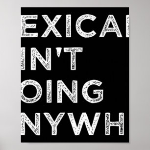 Poster Mexicanos não vão a lugar algum onde os mexicanos