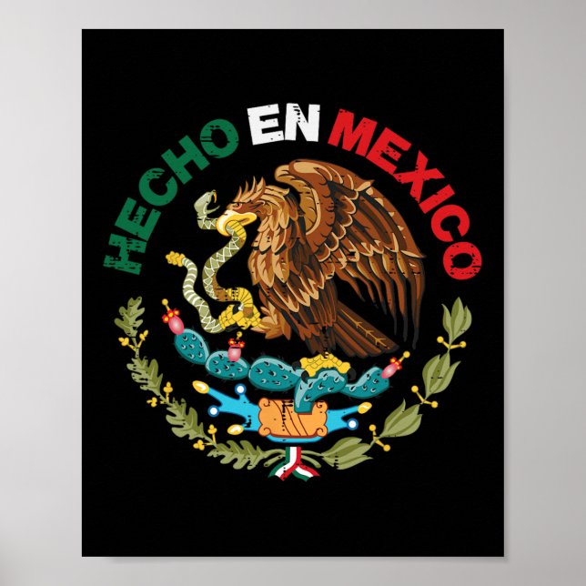 Poster México Águia Mexicana Homens do Dia da Independênc (Frente)
