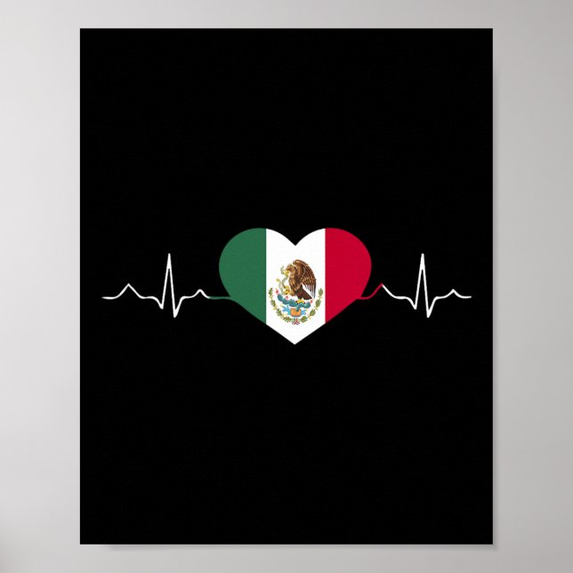 Poster México: Bandeira do Dia da Independência Mexicana (Frente)