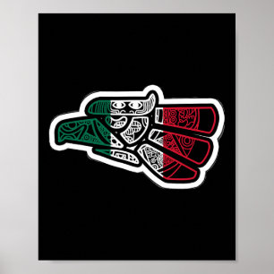 Poster México Bandeira Mexicana Vintage Orgulho Feito No