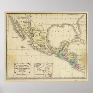 Poster Mexico, Central America
