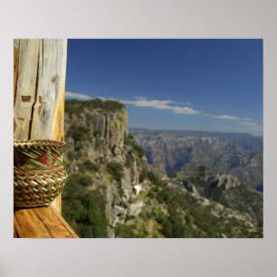 Póster México, Chihuahua, Copper Canyon. Vista do