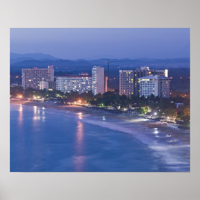 Póster México, Guerrero, Ixtapa. Hotéis Ixtapa junto (Frente)