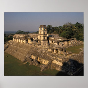 Póster México, Província de Chiapas, Palenque, Palácio