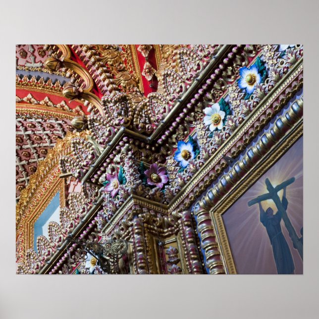 Póster México, Querétaro. Detalhe do interior de uma orna (Frente)