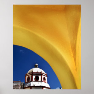 Póster México, San Miguel de Allende. A Igreja foi criad