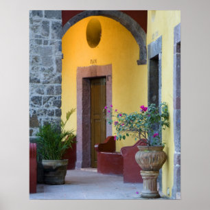 Poster Mexico, San Miguel de Allende, Archway entrance