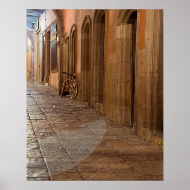 Póster México, San Miguel de Allende, Calçada com (Frente)
