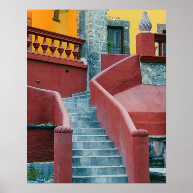 Póster México, San Miguel de Allende, Colorido (Frente)