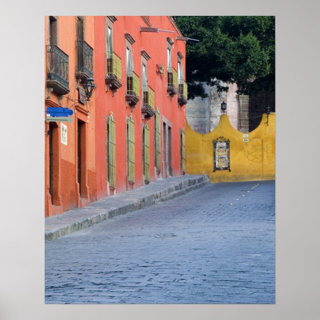Póster México, San Miguel de Allende, Homens ao longo (Frente)