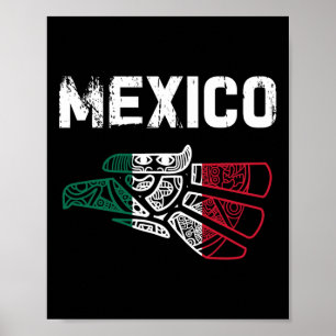 Poster México Vintage Orgulho de Bandeira Mexicano Hecho