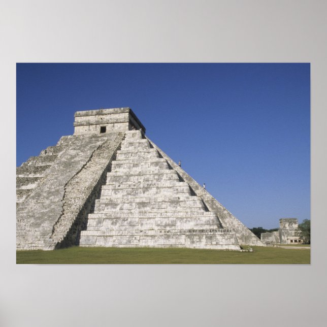 Poster México, Yucatan, Chichen Itza, El Castillo (Frente)