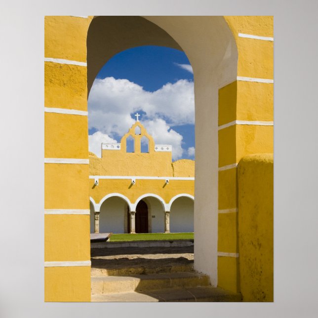Poster México, Yucatán, Izamal. Convento Franciscano 2 (Frente)