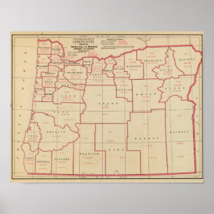 Póster Mfg de Oregon, indústrias mecânicas
