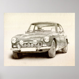 Póster MG MGB MkII