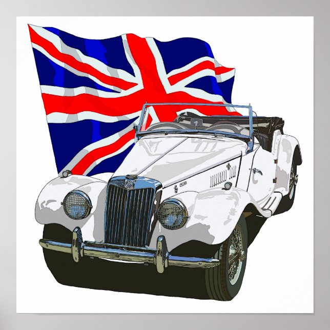 Póster MG TF branco (Frente)