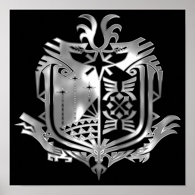 Poster MHW Metal Emblem (Frente)