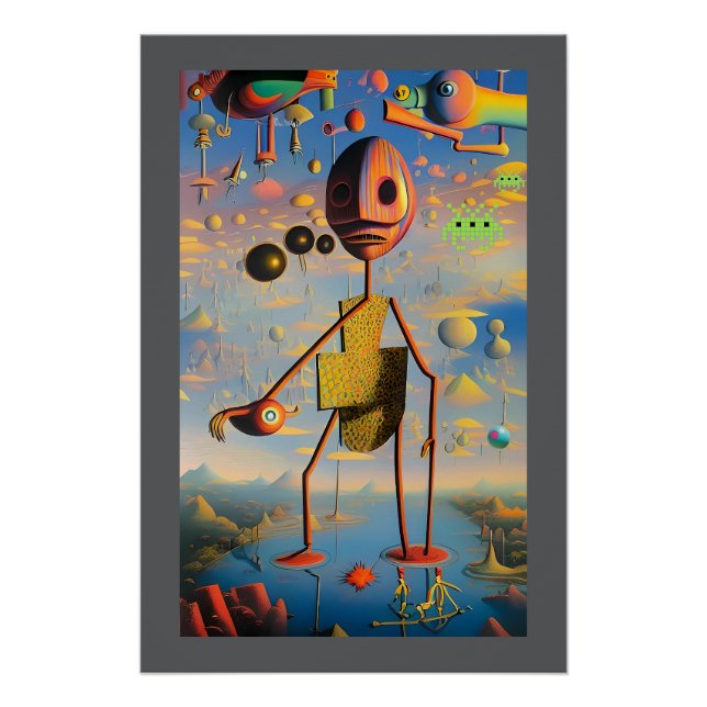 Póster Mi cara de guerra - Ken Gage Surreal Art (Frente)