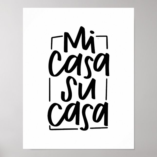 Poster Mi Casa Su Casa (Frente)