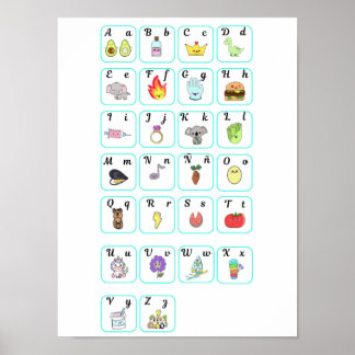 Poster Mi primer abecedario