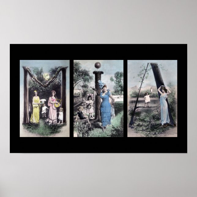 Poster MIA Alphabet - Letra Name Art (Frente)