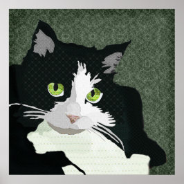 Póster Mia Art Green Canvas