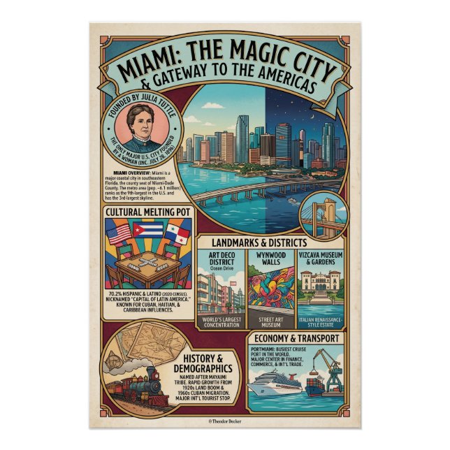 Póster Miami (Frente)