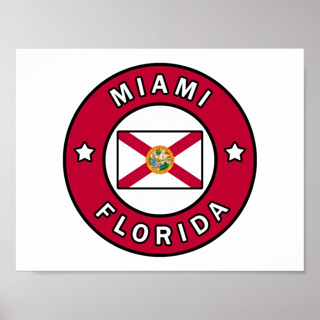 Poster Miami Florida (Frente)
