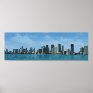 Poster Miami Skyline