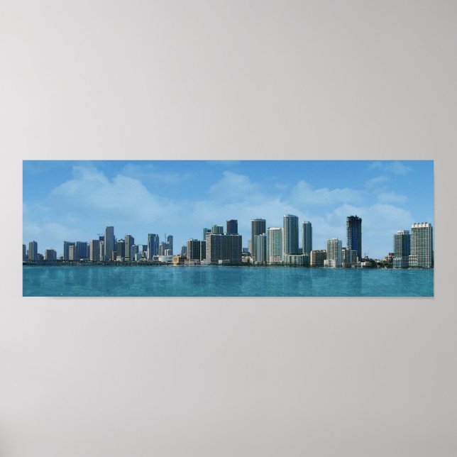 Poster Miami Skyline (Frente)