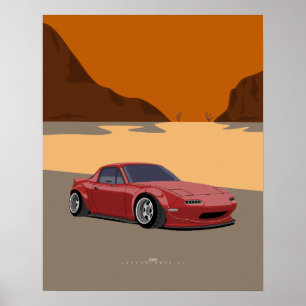 Poster Miata Widebody