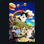 Póster Miau<br><div class="desc">Você já teve um daqueles dias estranhos no trabalho quando nada parece ter continuidade ou contexto? Diga isso com este poster tonto na sua partição do cubículo.</div>