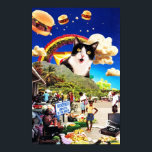 Póster Miau<br><div class="desc">Você já teve um daqueles dias estranhos no trabalho quando nada parece ter continuidade ou contexto? Diga isso com este poster tonto na sua partição do cubículo.</div>