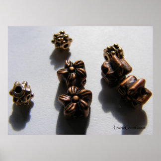 Poster Miçangas metálicas 1