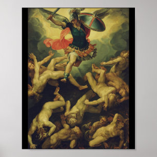 Poster Michael e os anjos caídos por Giuseppe Cesari
