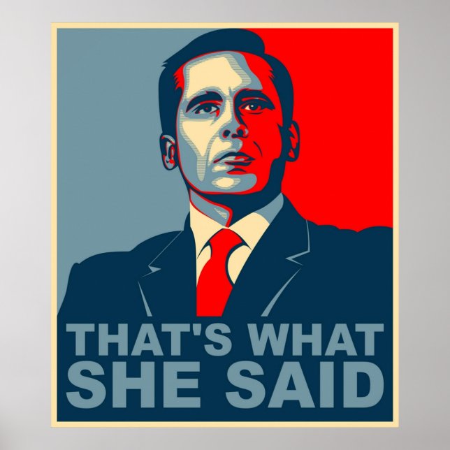 Poster Michael Scott É O Que Ela Disse (Frente)