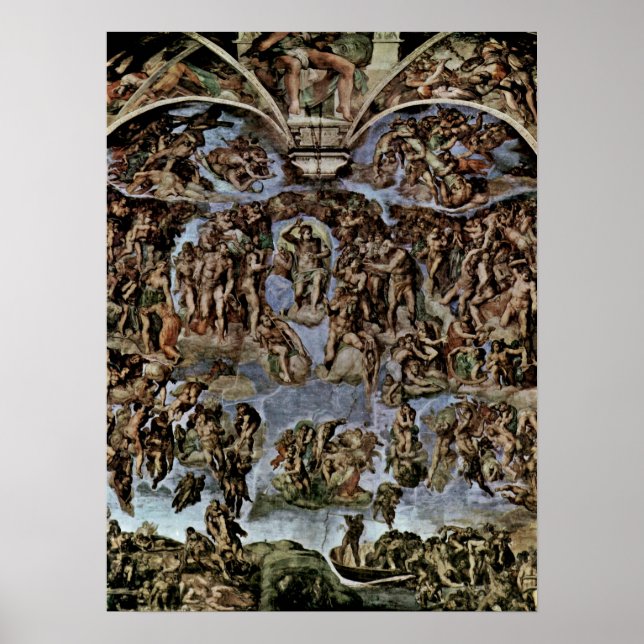Póster Michelangelo Buonarroti - O Último Acórdão (Frente)