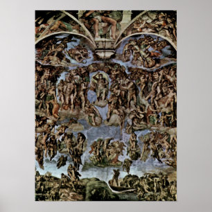 Póster Michelangelo Buonarroti - o último julgamento