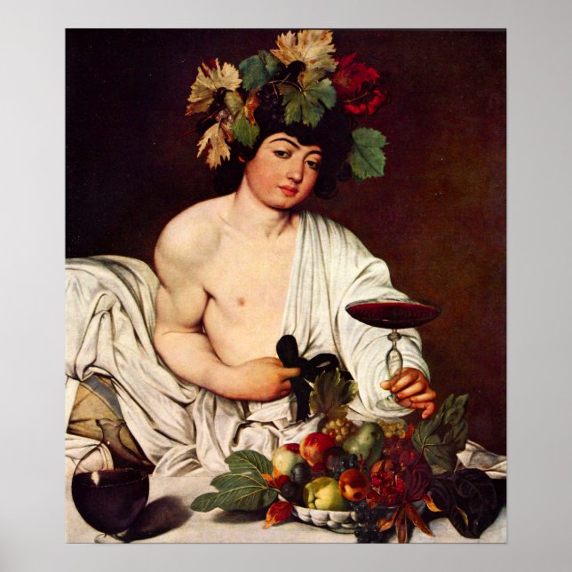 Póster Michelangelo Merisi da Caravaggio-Bacchus (Frente)