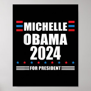 Poster Michelle Obama 2024 _ Obama 2024 Presidente Libera