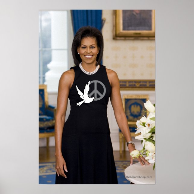 Póster Michelle Obama Primeira Dama da Paz (Frente)