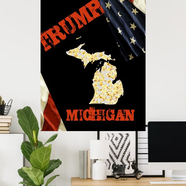 POSTER MICHIGAN (Escritório em casa)