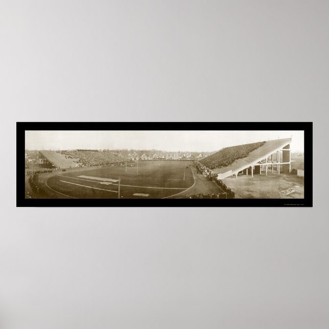 Póster Michigan Cornell Futebol Photo 1914 (Frente)