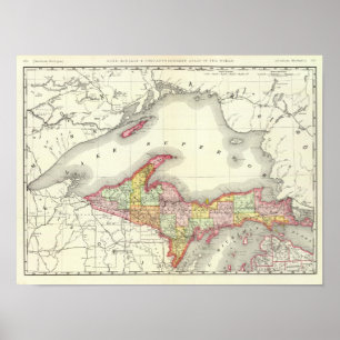 Póster Michigan do norte