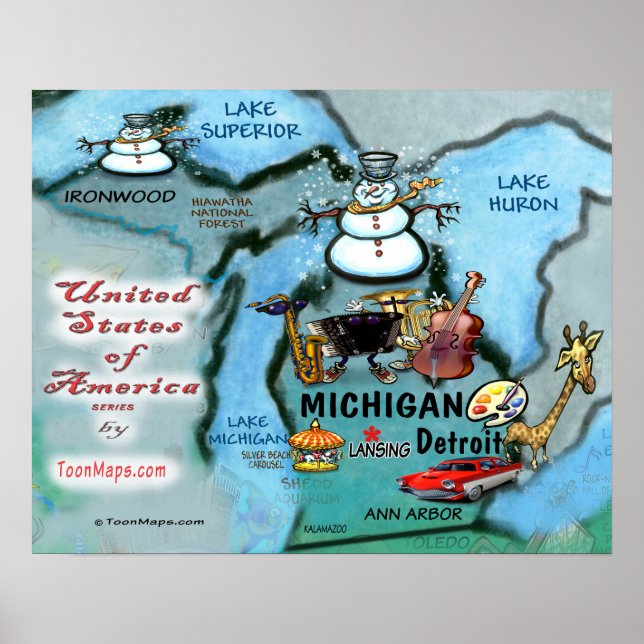 Póster Michigan EUA (Frente)