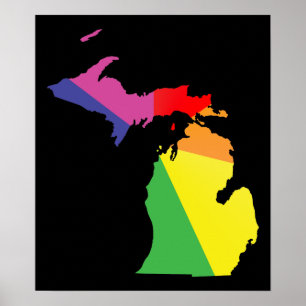 Póster Michigan orgulde.