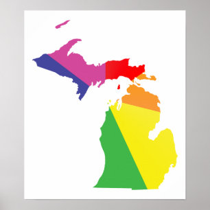 Póster Michigan orgulde.