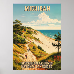 Poster Michigan Sleeping Bear Dunes National Lakeshore 03